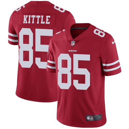 Nike Men & Women & Youth 49ers 85 George Kittle Red NFL Vapor Untouchable Limited Jersey,We sell and wholesale Nike Men & Women & Youth 49ers 85 George Kittle Red NFL Vapor Untouchable Limited Jersey on line form chian!